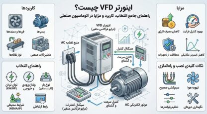 اینورتر VFD چیست؟ آشنایی با طرز کار، مشخصات و راهنمای خرید درایو