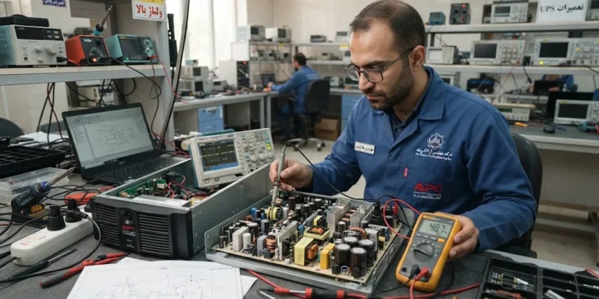 تحلیل تخصصی خطاهای رایج در بردهای قدرت APC Smart-UPS و روش‌های عیب‌یابی کدهای Fault؛ راهنمای جامع تعمیرات رکتیفایر و اینورتر