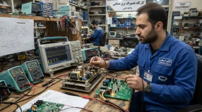 راهنمای تخصصی رفع صدای سوت فرکانس بالا در بردهای سوئیچینگ UPS و عیب‌یابی عدم انتقال سریع کلید STS