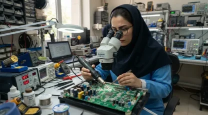 تکنیک‌های پیشرفته تعویض قطعات SMD در بردهای کنترل و قدرت UPS بدون آسیب به پدها و مس‌بری