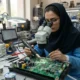 تکنیک‌های پیشرفته تعویض قطعات SMD در بردهای کنترل و قدرت UPS بدون آسیب به پدها و مس‌بری